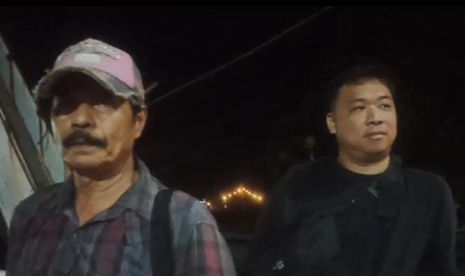 Foto Oknum Pelaksana proyek yang Arogan