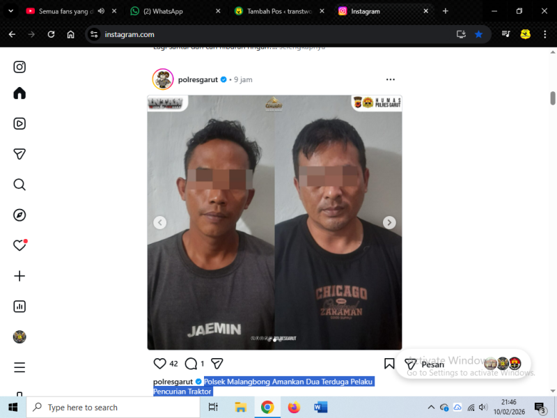 dok Foto Sosial Media Humas Polres Garut